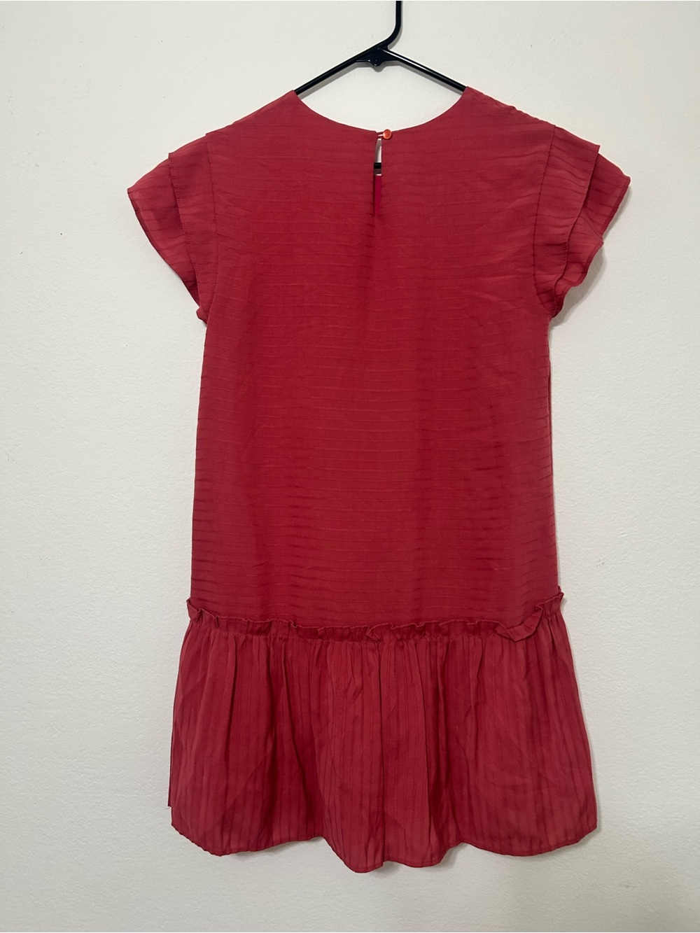 Pink/red Ruffle Hem Dress - Picture 5 of 5